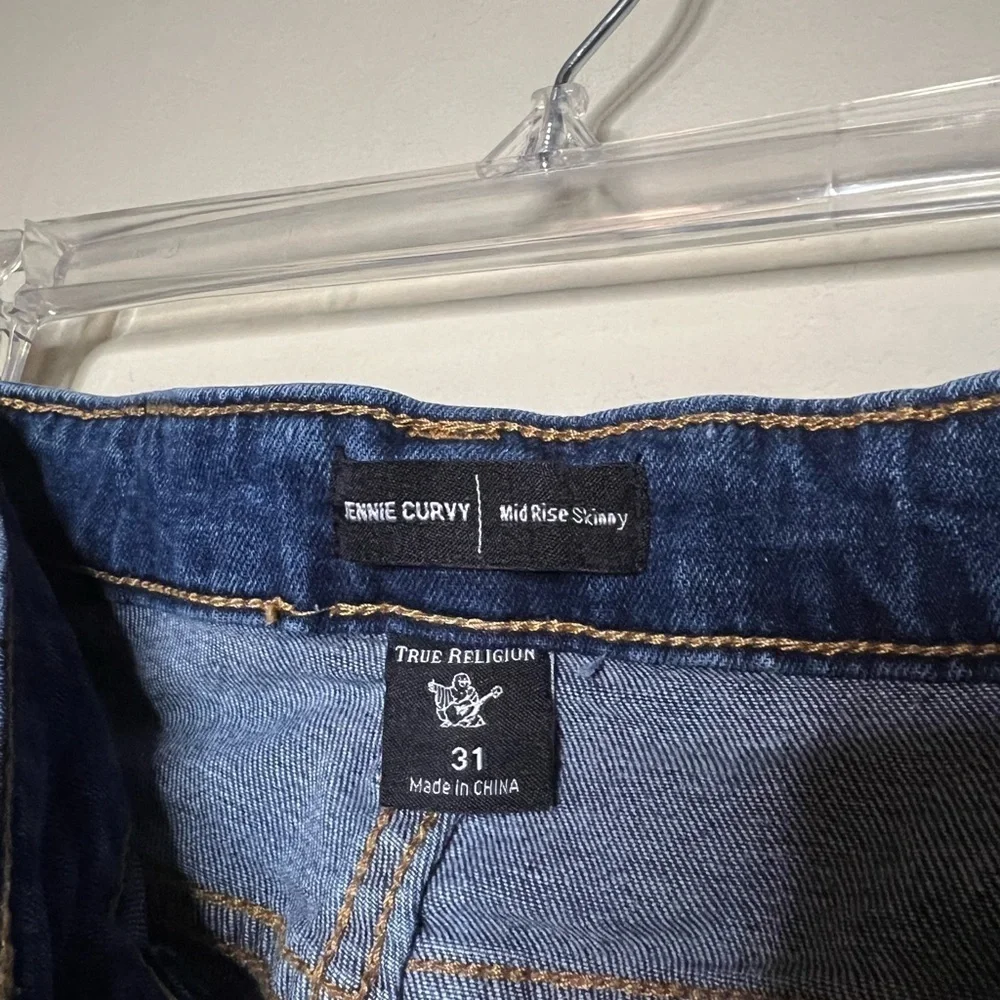 True Religion Jennie Curvy Mid Rise Skinny 31